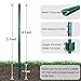 Thealyn U-Pfosten Set 10 Stück 152 CM für Gartenzäune Zaunpfosten, Robuste Metallpfosten Stahl für Hühnerställe, Gärten, Gärtnereien