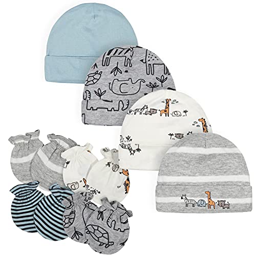 Image of Gerber unisex-baby Cap and Mitten Sets