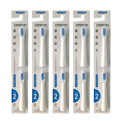 オムロン 電動歯ブラシ用 替えブラシ トリプルクリアブラシコンパクト タイプ2 SB-042-5P