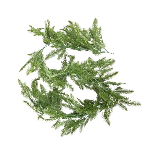 Agujas de pino artificial, decoración de interiores, palillos de pino falsos realistas, plantas falsas y vegetación, accesorios de vacaciones para alféizar de ventana, porche, patio, jardín, pasillos