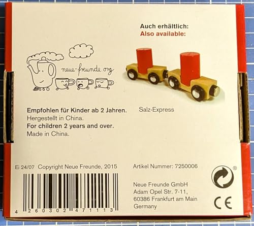 Neue Freunde® Eierbecher Set für Kinder - Eierbecher aus Holz mit Schranke, mit kleinem Löffel als Zugschranke - Frühstück mit Eisenbahn- für Kinder – Bild 5