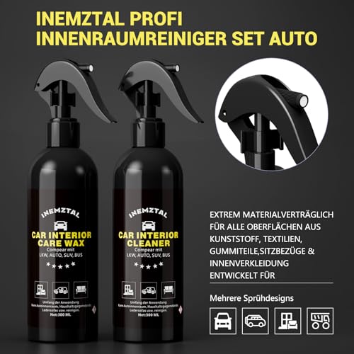 Innenraumreiniger Set Auto – Reinigung & Pflege-Kit mit Tüchern – Bild 2