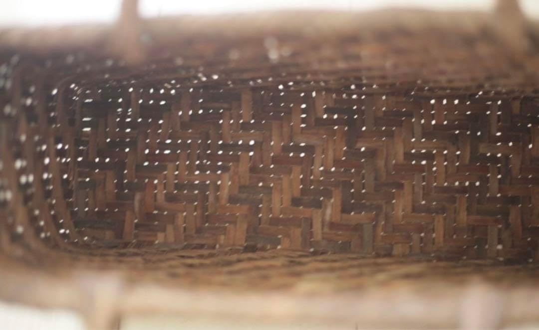 最高級 国産 山葡萄 やまぶどう 立体菱形模様編み かごバッグ 純国産