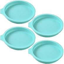 Newk Silicone Round Cake Mold, 4 Packs Silicone Disc Like Mold for Cake, Resin Coasters, Handmade Soap   6
