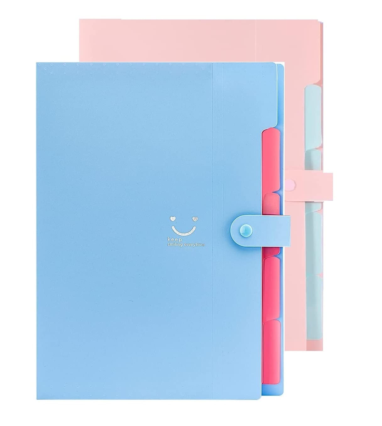 5 Pockets Files for Documents A4 Size Document Organiser Certificates Holder Document Organizer
