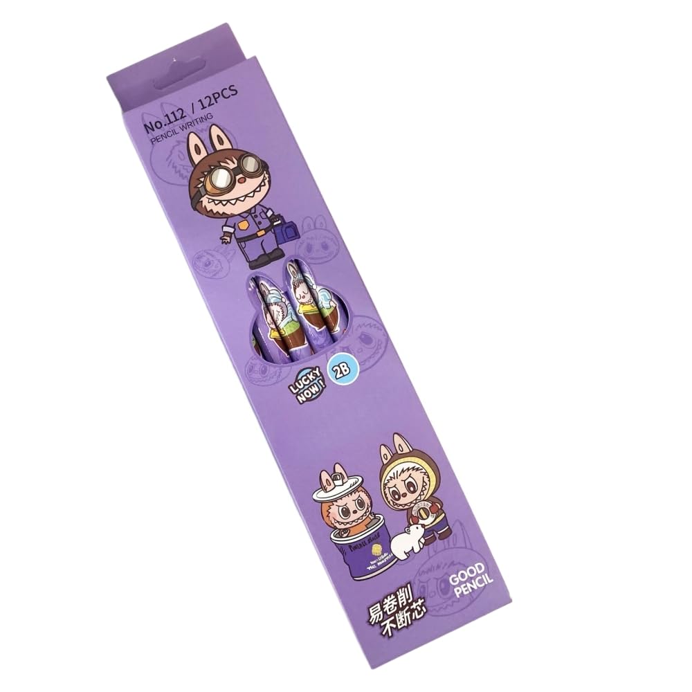 ISABELLA MOON Pack of 12 Princess HB Pencils with erasers Party Bag Fillers School Office (Fairy(Different colour boxes Random shipping))