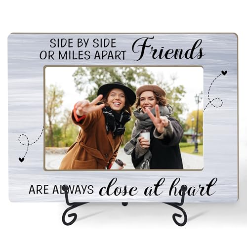 HONPHAX Friends Photo Frame, Best Friends Picture Frame, Bestie Graduation Gifts Long Distance Friendship Gifts, Photo Frame for Friends, 4 x 6 Photo/FrameS13