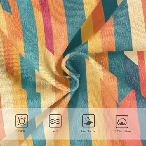 KLL Abstract Rainbow Stripes Toddler Boy Soft Nighttime Underwear Cute Children Undies3