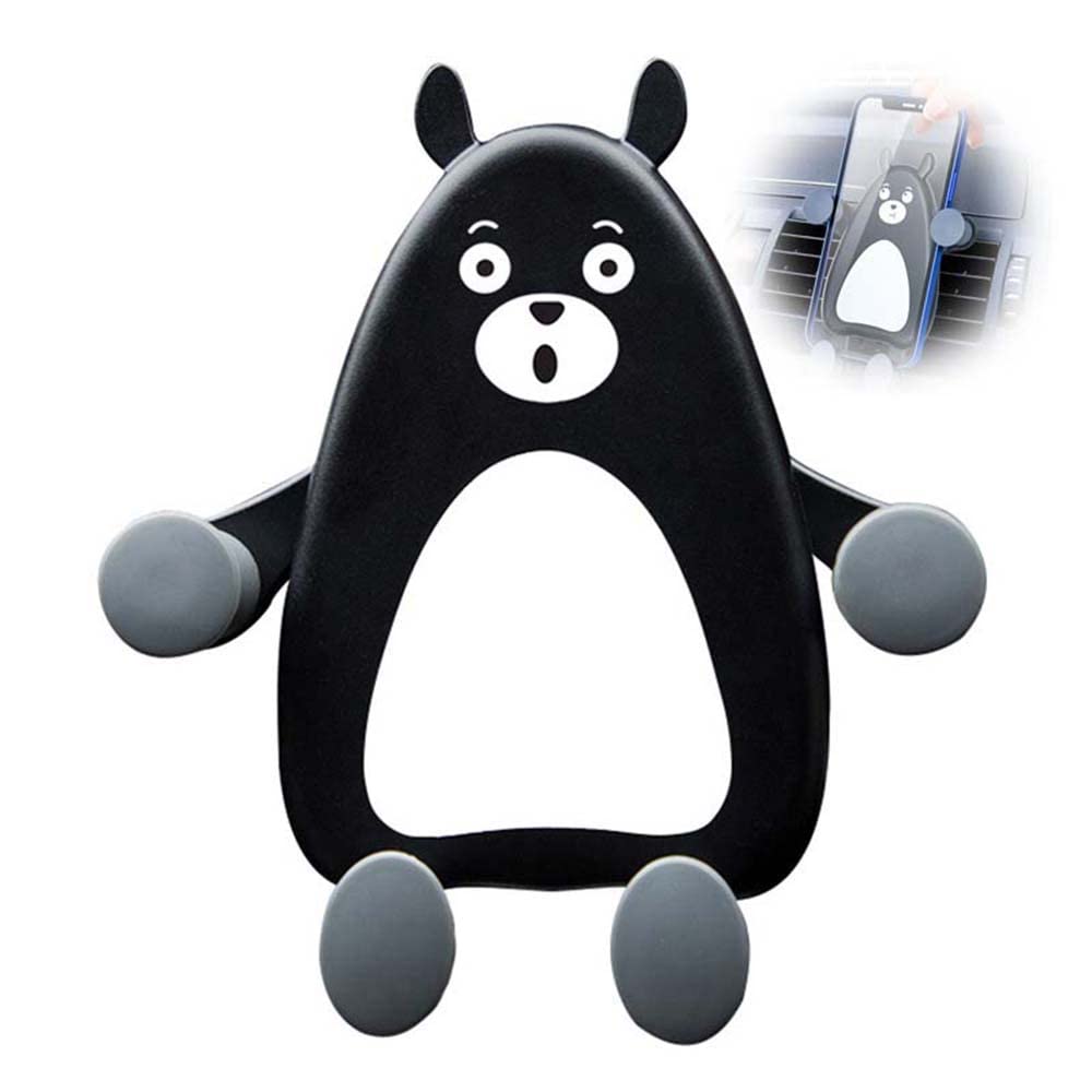 ELECDON Car Phone Holder, Cute Bear Phone Mount for Car Air Vent Phone Holder Gravity Car Mobile Holder, Car Phone Mount Easy Clamp for All Phones