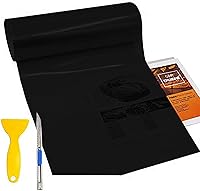 Vista 7 de KOMAS Rollo de lámina adhesiva de vinilo tintado de 12" x 48" para faros de coche, luces traseras, luces antiniebla con espátula + cortador