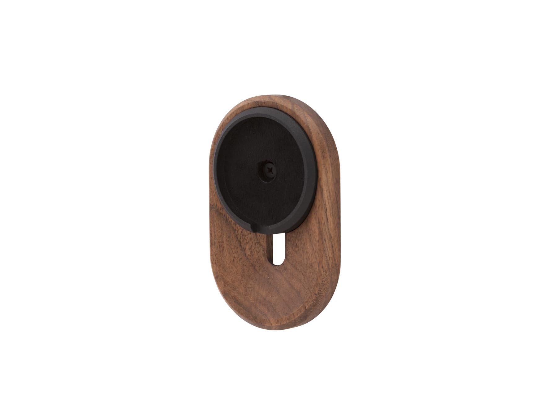 Oakywood Supporto da parete per telefono e iPhone - in Legno Lavorato a Mano - Compatibile con MagSafe e iPhone 12-16 - 8x12,3x1,5 cm/3,2x4,8x0,6' - Noce
