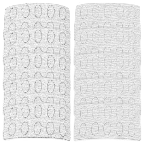 CLISPEED Juego de 10 almohadillas ovaladas para lijado de uñas, 100#, grueso 240#, grano fino, exfoliante, pulidor, pedicura, herramienta para manicura y cuidado de uñas, 2 paquetes con 5 piezas cada