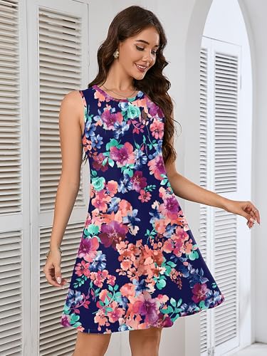 Image of Heymoments Women Sleeveless Summer Beach Dresses with Pockets
