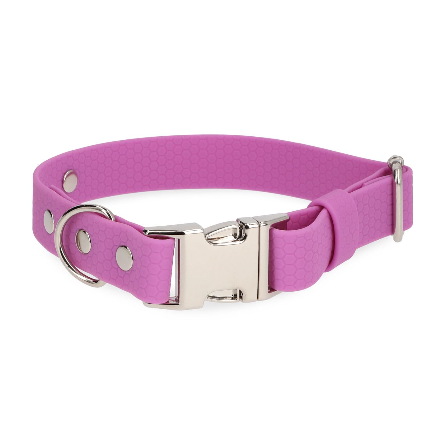 Waterproof Dog Collar - Odour-Inhibiting, Easy to Clean, Durable, Allergy Friendly, Adjustable, Modern Design - Ideal for Everyday and Outdoor Activities (Lavendere, M)