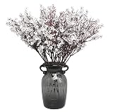 Lucky Bird Silk Artificial Flowers Babys Breath 8 Pcs Bulk Real Touch Faux Gypsophila Bouquet Fake P