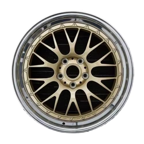 Forged Gold Alloy Concave Polish Monoblock 2-piece 15-26 Inch Wheel 5x120 5x112 5x114.3 Deep Lips Car Wheel Compatible with Porsche