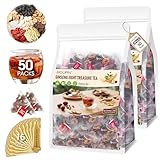 50 Beutel Ginseng Six Treasures Tee, Kidney Tea with 15 Honigsticks,Koffeinfrei,Acht Formulierungen，Steigern Sie Ihre Energie und Ausdauer, Verbessern Sie Ihren Schla for Men & Women（500g）