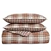 Eddie Bauer - King Duvet Cover Set, Reversible Cotton Bedding with Matching Shams, Stylish Home Decor for All Seasons (Edgewood Red, King)