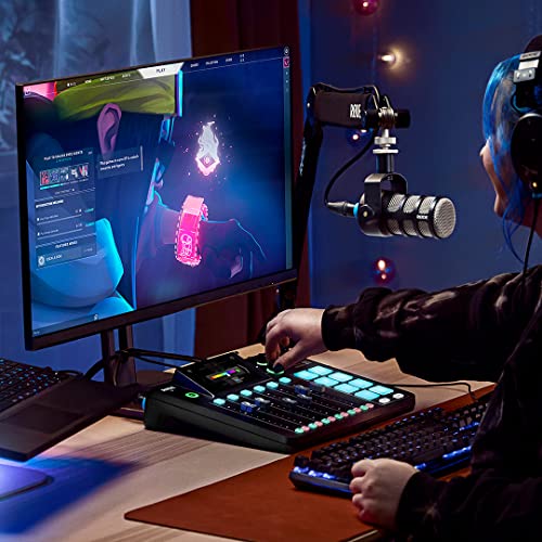 Image of Rode PodMic Dynamic Podcast Microphone with StreamEye BOOMARM Mic Arm, XLR Cable and StreamEye Polishing Cloth