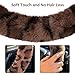 Accmor Fuzzy Car Steering Wheel Cover, Warm Fluffy Leopard Steering Wheel Cover with Cute Ears, Soft Plush Furry Car Accessories Decor for Women, Non-Slip Universal 15 inch Fit Vehicle, Truck, SUVs