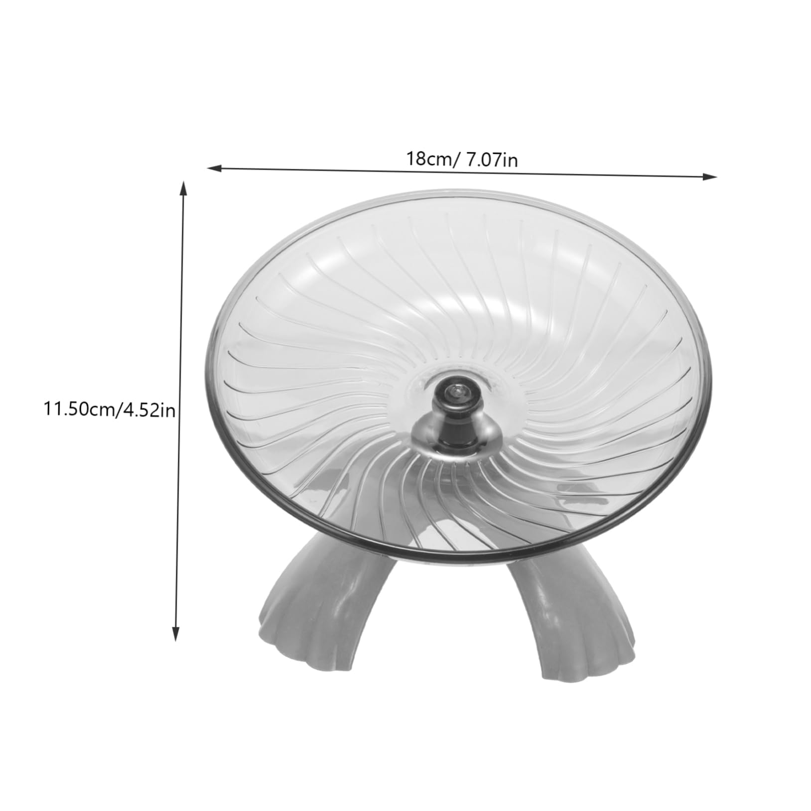 TOYANDONA Chinchilla Running Wheel Mute Pet Exercise Wheel Bearings for Hamsters Toys for Small Animals 4.5 Inches Random Base Color