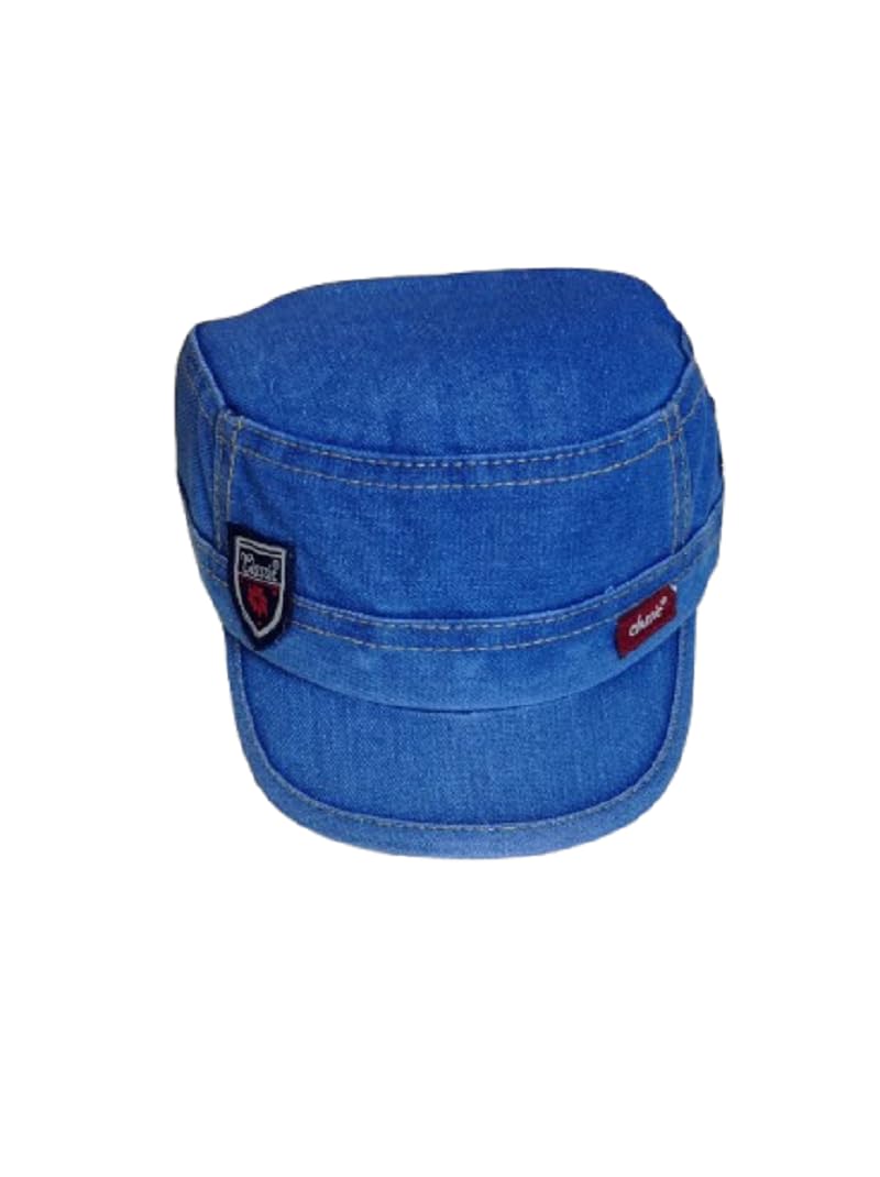 Denim Blue Cap Blue Colour Denim Cap for Men's and Women's-image-20