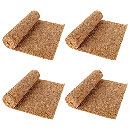 JMIATRY Lot de 4 rouleaux de doublure de panier à suspendre, 40.6x99.1 cm, abreuvoir de fleurs, tapis thermique pour plantes et tapis de cage pour reptiles Cover
