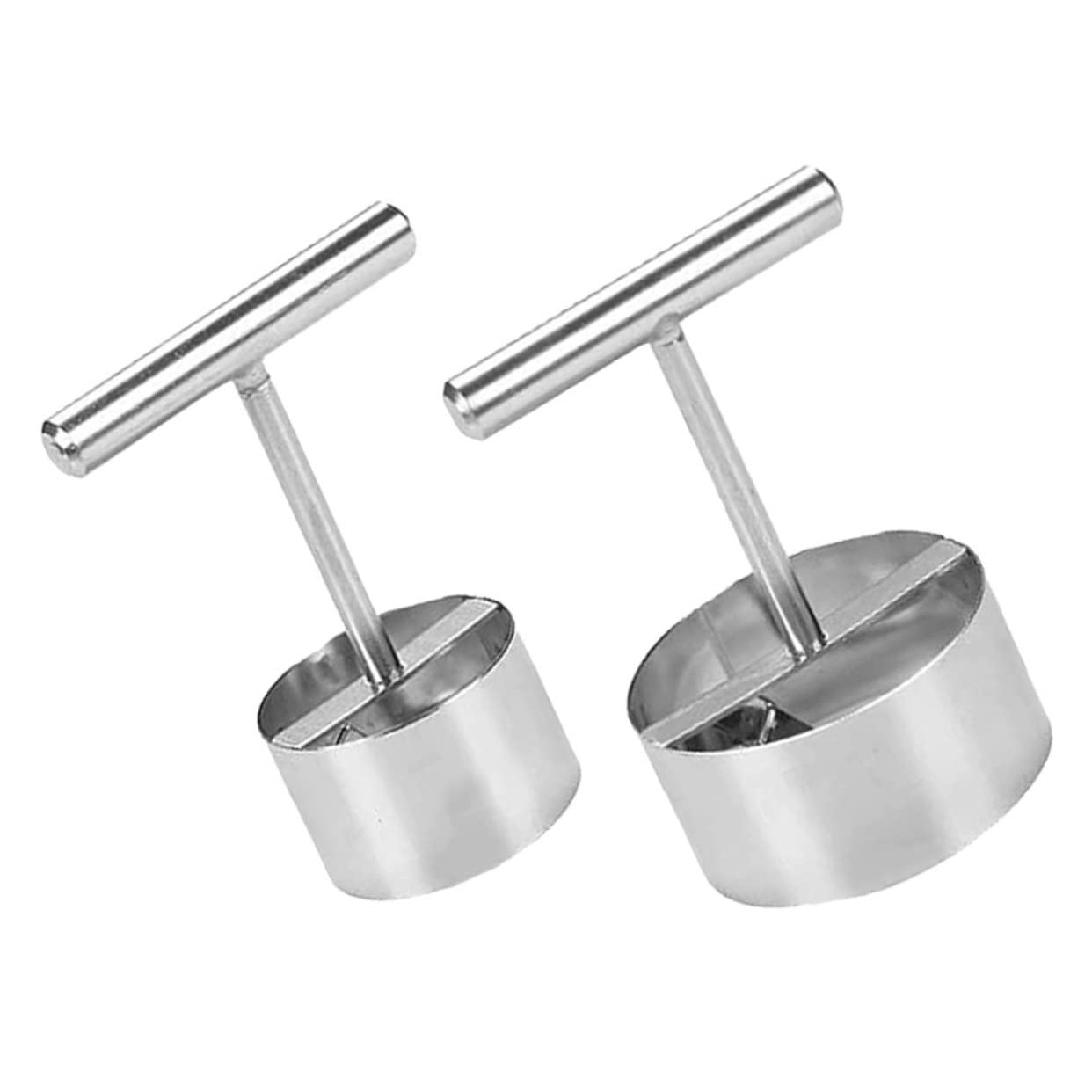 ABOOFAN 2pcs Stainless Steel Fruit Corer Tools Metal Pear Core Remover for Easy and Quick Fruit Coring Comfortable Grip for Seniors and Hands Kitchen Gadget