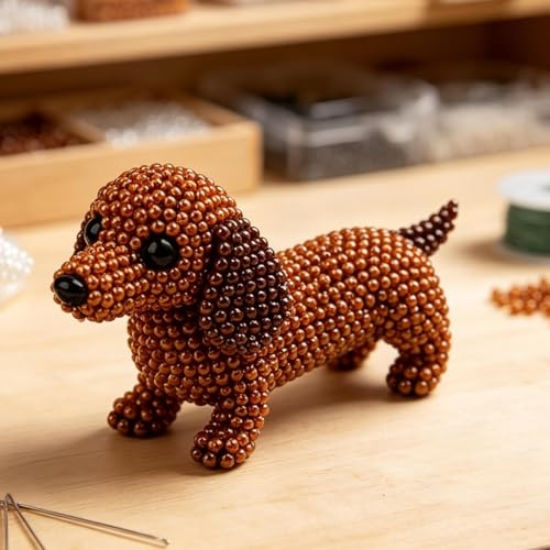 Juego de juguete divertido hecho a mano con cuentas de animales para niños 3