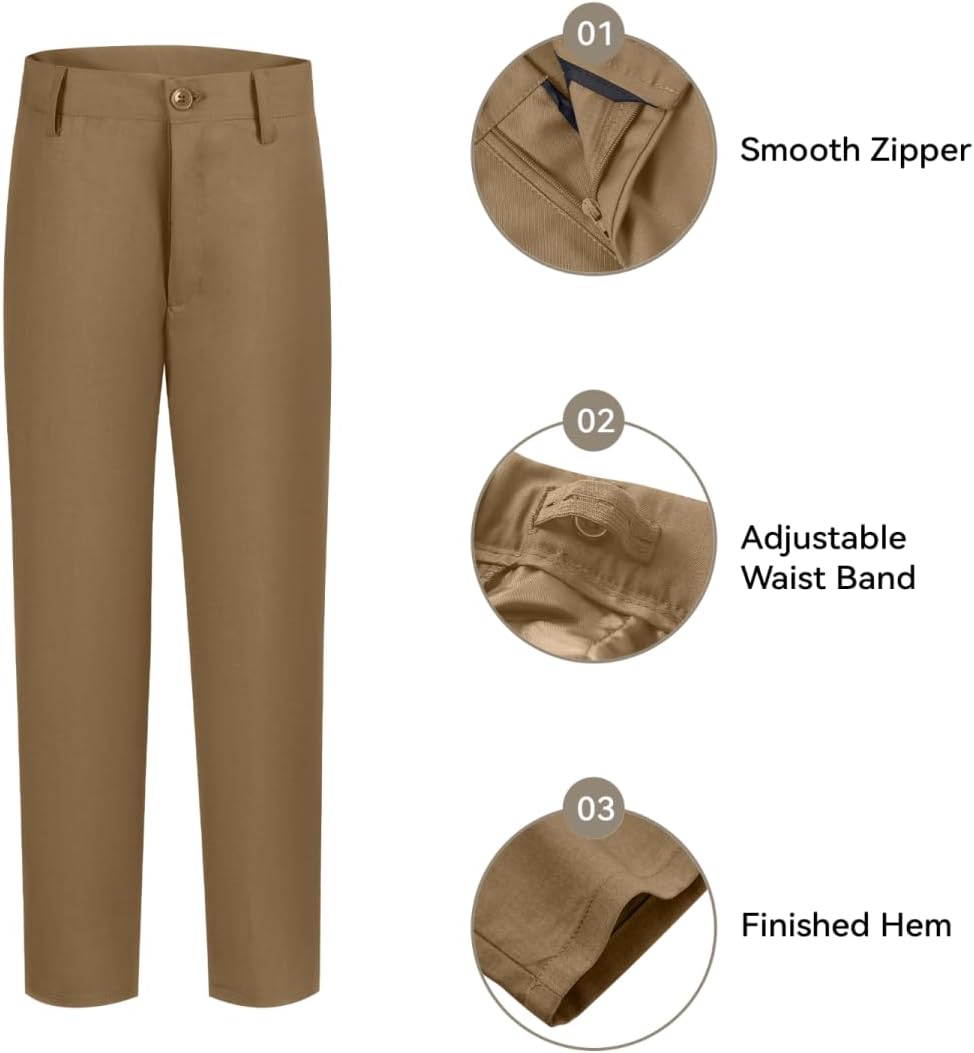 Boys Suits 5 Piece Slim Fit Double Breasted Boys Formal Suit Vest Dress Pants Set Kids Boy Tuxedo Wedding Outfit - Image 5