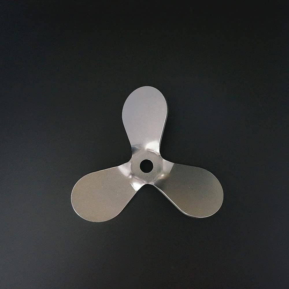 1 Pièce Hélice À Trois Pales En Acier Inoxydable Pour Laboratoire DIA 40mm-120mm, Pales À Trois Feuilles Pour Agitateur, Mélangeur, Mixeur De Laboratoire(10cm-8mm push up)