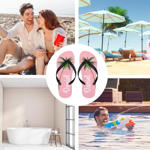 Custom Flip Flops for Men and Women, Personalized Faces Flip Flops Unisex Reef Sandals, Funny Beach Flip Flops4