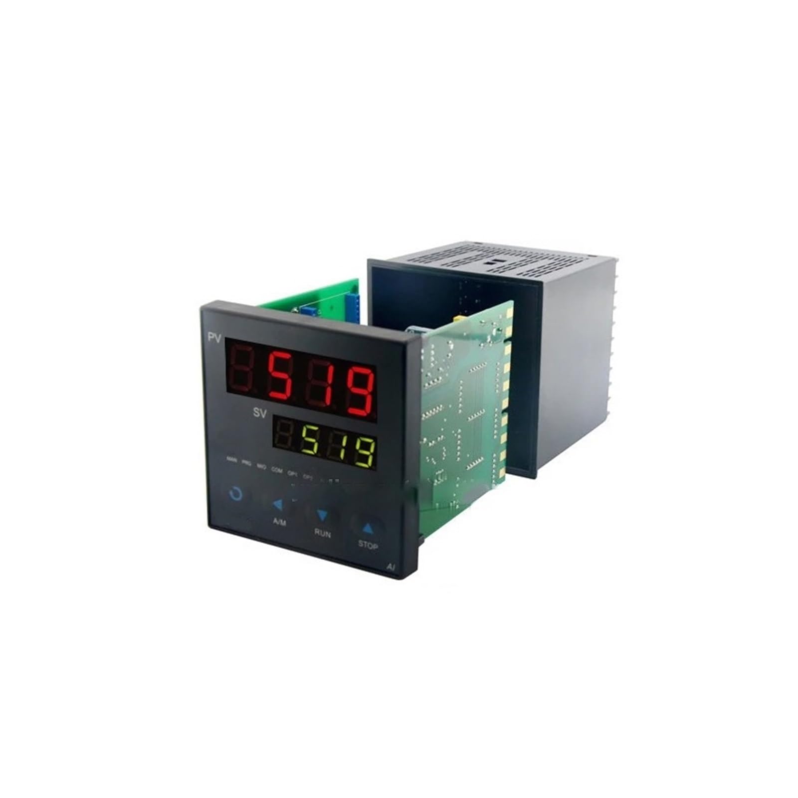 Controlador de Temperatura AI-518P Controlador de Temperatura programable de 32 segmentos Termostato Pid con protocolo MODBUS RS485 de Proceso Digital Inteligente(48x48 518PR SSR)