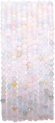 Miniatura 37 de Cuentas redondas de piedras naturales semipreciosas facetas de fluorita para hacer joyas 2-2.5mm 38cm