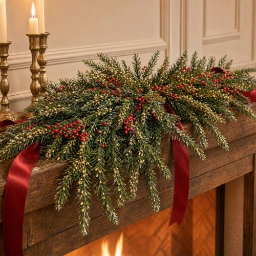 3PCS Artificial Pine Branches, Faux Stems Centerpieces for Tables (A) - image 6