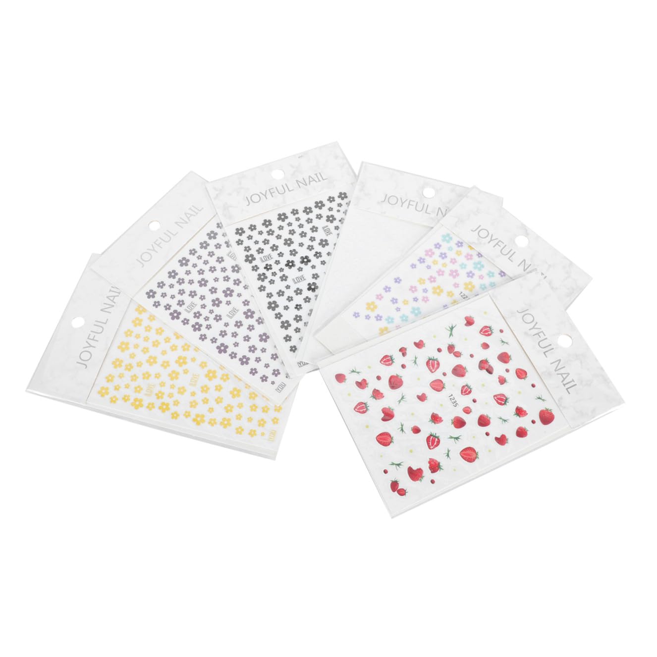 FRCOLOR 30hojas Pegatinas De Uñas Autoadhesivas De Flores Pequeñas Decoración De Manicura De Uñas Stickers De Diseño Japonés Para