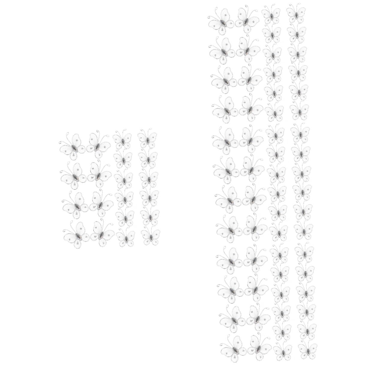 Amosfun 200stücke Organza Schmetterlinge Dekoration Für Hochzeiten Und Partys Netzschmetterlinge Für Kreative Bastelprojekte Und Wohnraumgestaltung