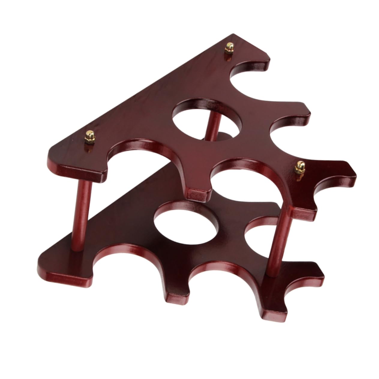Casier à bouteilles en bois Gatuida pour rangement stable de 6 bouteilles