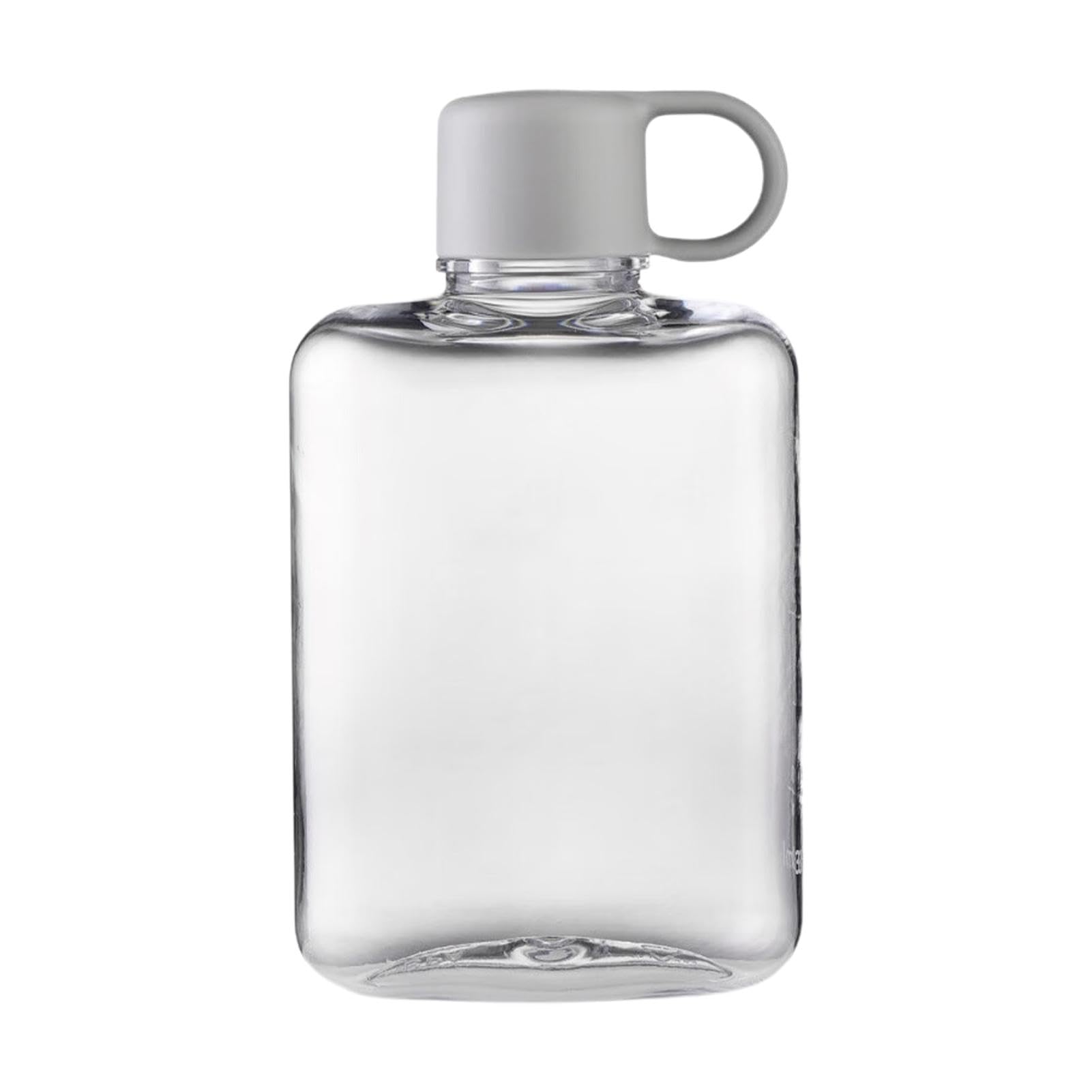 Portable Flat Water Bottle | 360ml Flat Square Design | Tritan Travel Flask Mug, for Mountain Climbing, Camping, Parties, School — image 1