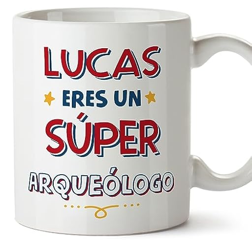MUGFFINS Tazas Personalizadas para ARQUEÓLOGO hombre - En Español - Eres Súper - 11 oz / 330 ml - Regalo Personalizable original y divertido | Ya disponible en tu tienda friki favorita! En mundofriki.es!
