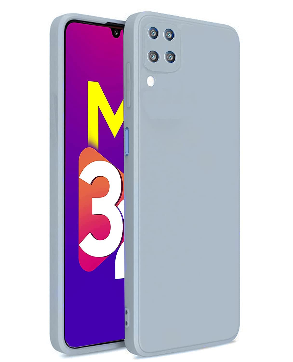 Winble Back Cover For Samsung Galaxy M32 ( Silicone|Grey ) (B097ZYCH25) Amazon Price History, Amazon Price Tracker