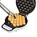 MasterChef Bubble Waffle Maker- Electric Non stick Hong Kong Egg Waffler Iron Griddle w FREE Recipe Guide- Ready in under 5 Minutes