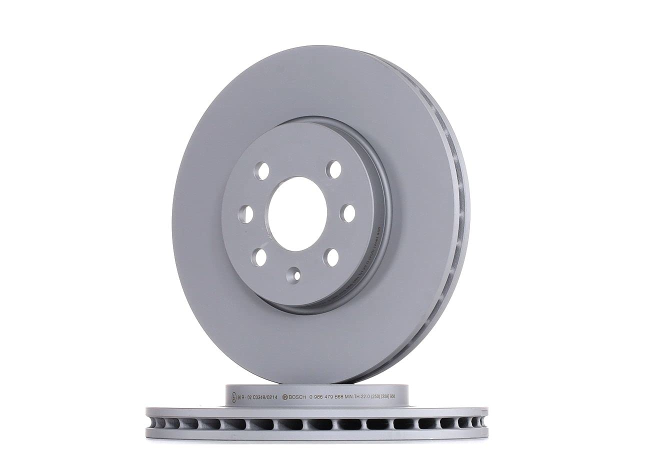 2x BOSCH Disco de freno Delantero Ø280mm Altura: 42,2mm Espesor: 25mm Corona de Agujeros - Ø: 100mm ventilado 0 986 479 B68 Compatible con OPEL Astra H Caravan A04 Astra H Hatchback A04