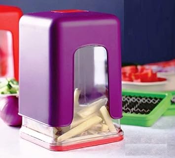 Premium Heavy Quality Finger Chipser for Your Kitchen|Potato Chips Maker|French Fries Cutters|Chips Machine|Snacks Finger Maker (Plastic, Multicolor)