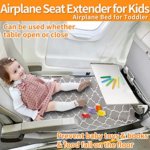 Airplane Footrest For Kids,Toddler Airplane Bed,Toddler Airplane Seat Extender For Kids,Baby Travel Essentials For Flying,Toddler Airplane Travel Essentials For Kids Airplane Bed Compact&Portable #TOP3