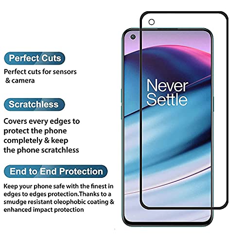 Image of MACLEN Premium HD Edge to Edge Tempered Glass for OnePlus Nored CE /OnePlus Nord 2 5G (2021) (Pack of 1)