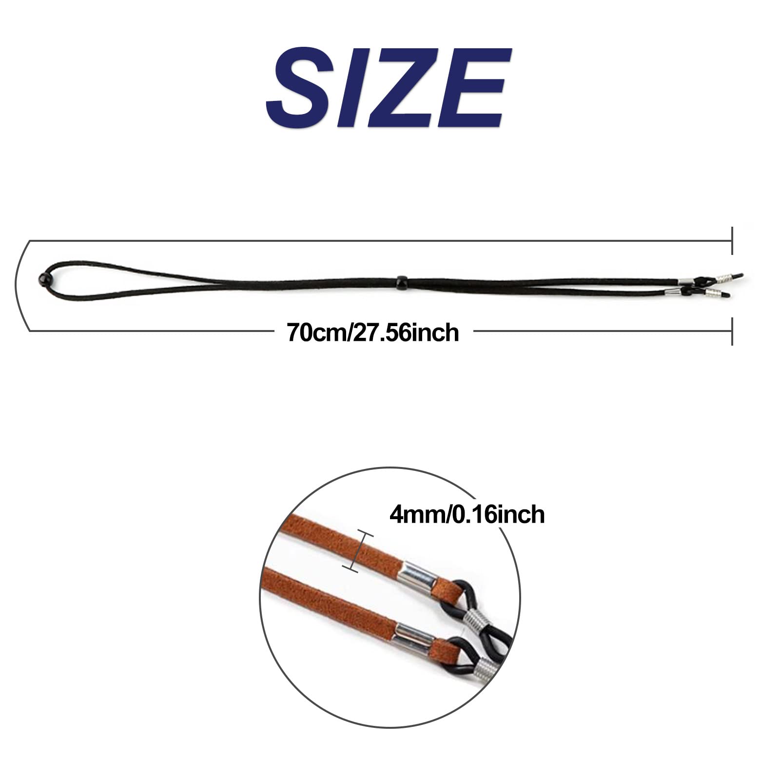Qufiiry 3 Piezas Cordones para Gafas, Cuerda Gafas, Correa Gafas, Cordón Gafas, Cuerda para Gafas, para Gafas para Hombres y Mujeres