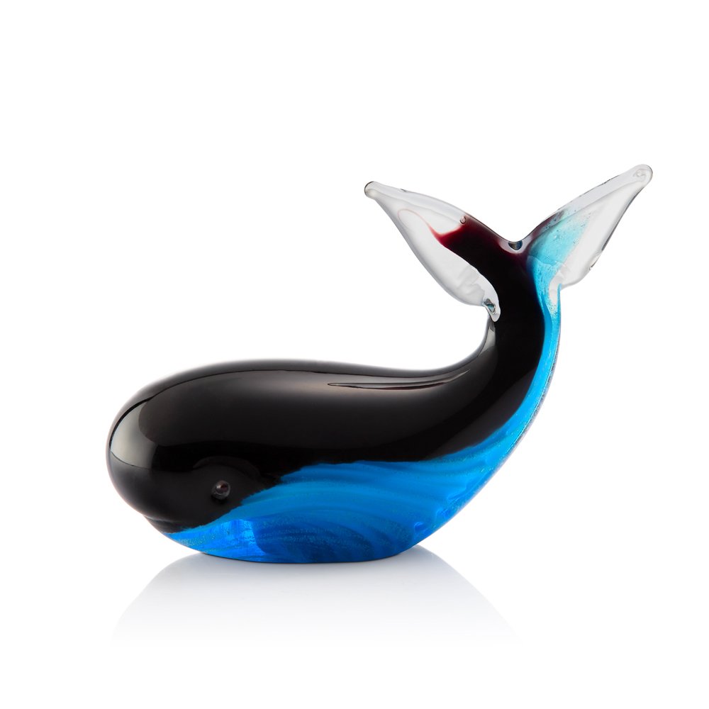 Baleine bleue en verre d'art SPI 76083 cadeau idéal collectionneur marin