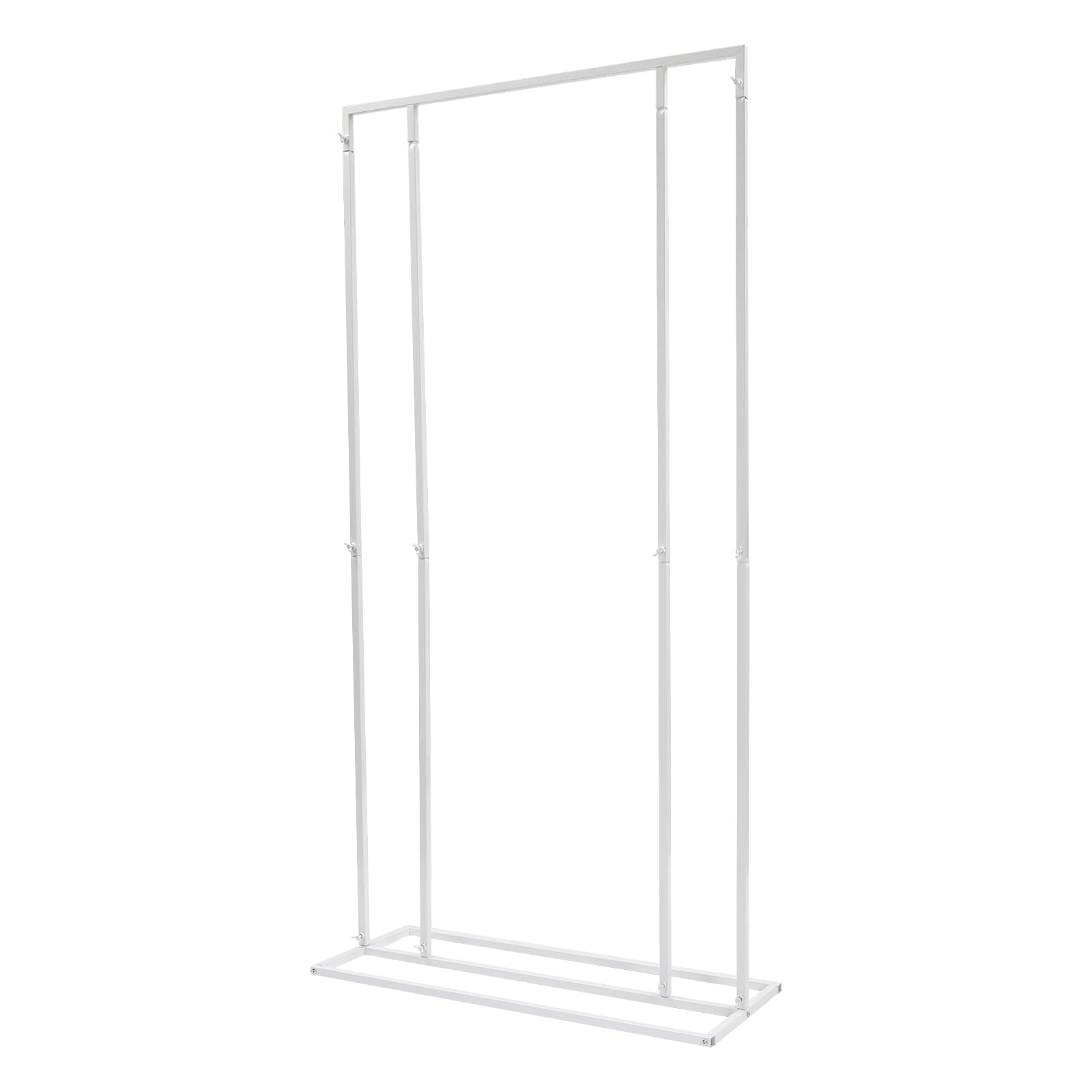 Stojak na łuk weselny z metalu, 100 x 40 x 200 cm, stojak i łuk weselny, łuk dekoracyjny na wesela, do ogrodu, na imprezę