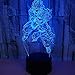 Produktbild 3D Illusion Nachtlicht, Dragon Ball Gott Goku Figuren 3D Tischlampe Farbwechsel Nachtlicht Jungen Kind Kinder Baby Gifast Bluetooth Lautsprecher Musik Lampe